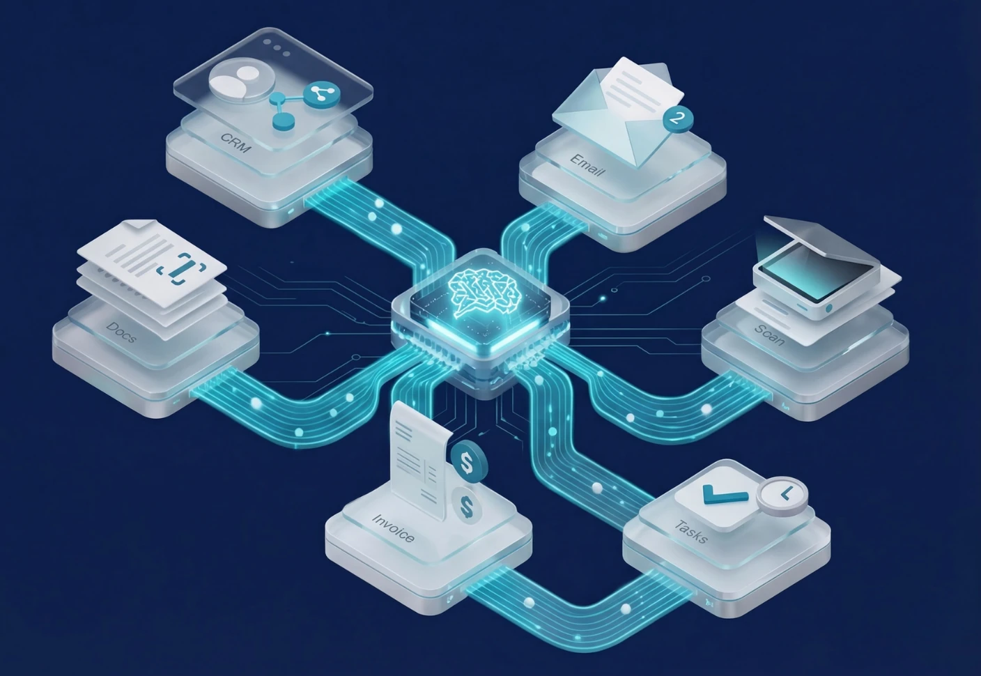 Automatisation intelligente — IA connectée aux outils métier Hype IA